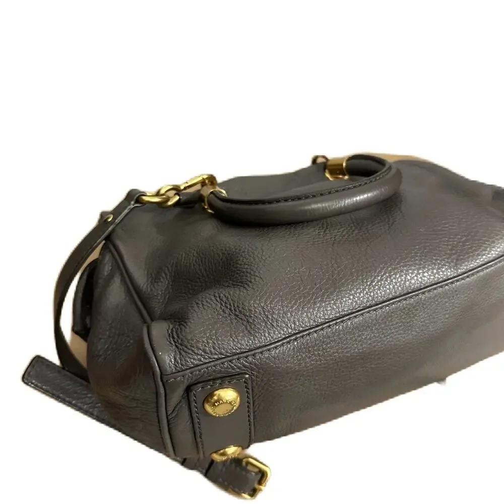 Excellent Marc by Marc Jacobs Too Hot to‎ Handle Shopper Gray Leather Bag